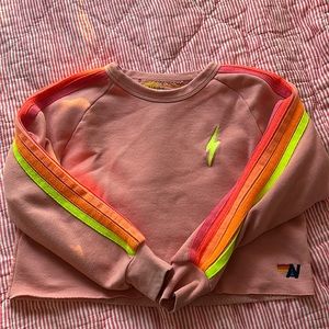 Aviator nation cropped sweatshirt